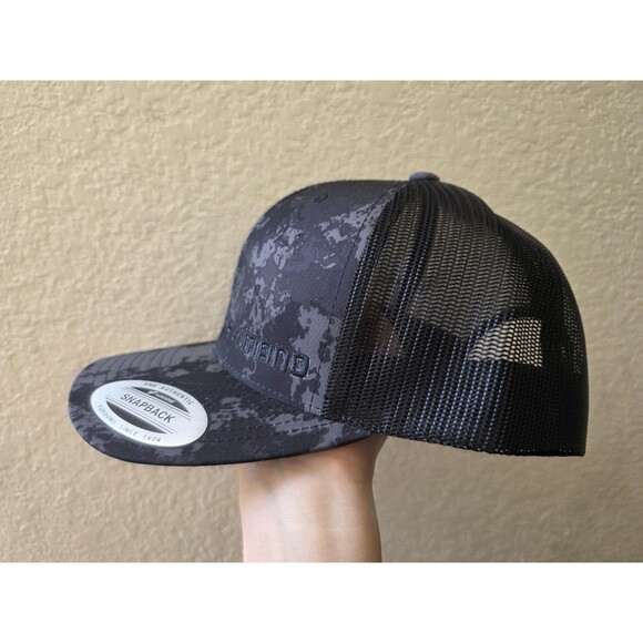 Shimano Hat Men Gray Black Snapback Mesh Trucker Cycling Fish Cap Yupoong NWOT - Picture 5 of 7